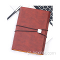 Notebook Binder Folhas soltas de couro vintage Planejando